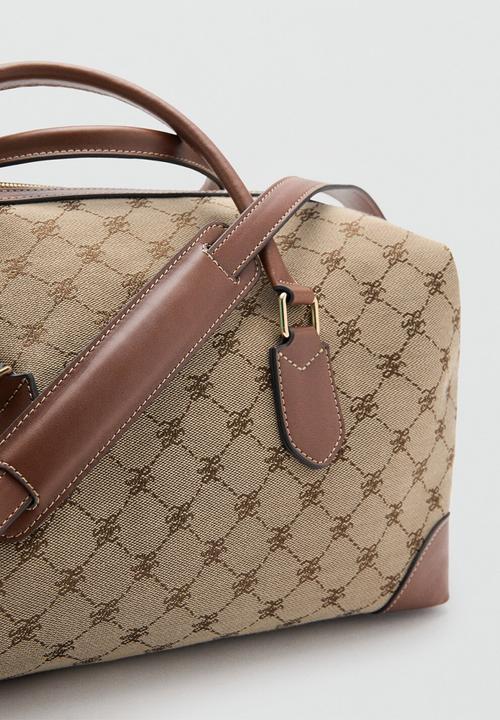 MANGO - Deniz bowling bag - brown