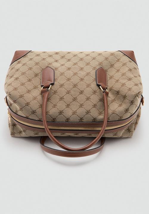 MANGO - Deniz bowling bag - brown