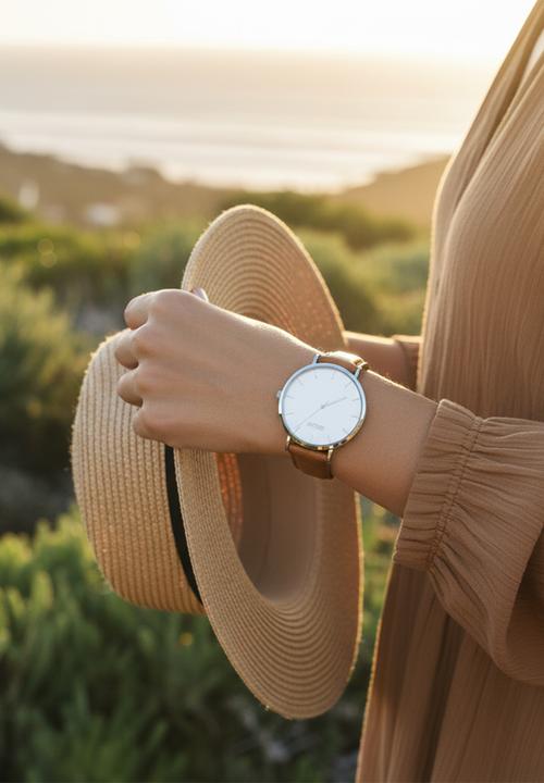 Colmi - ASTRIL Leather Watch CL-7ASTS-5L - Silver/Tan