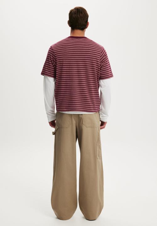 Cotton On - Super Baggy Worker Pant - Camel