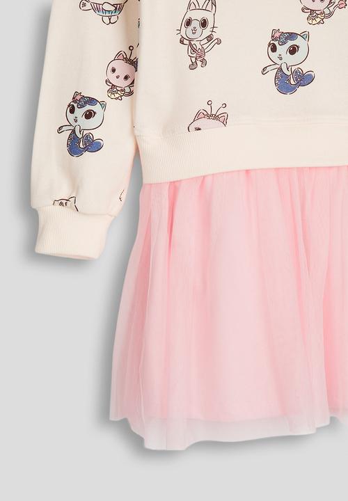 H&M - Sweatshirt dress - neutral & pink