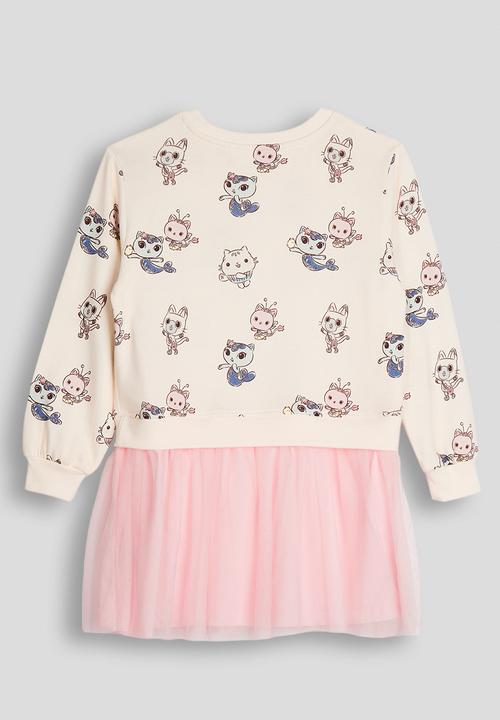 H&M - Sweatshirt dress - neutral & pink