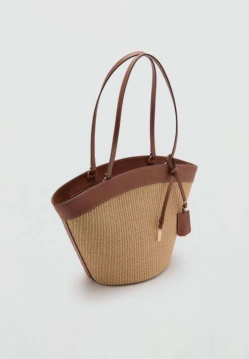 MANGO - Bilama Shoulder Bag - Brown