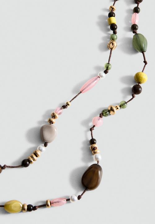 MANGO - Mireia Necklace - Light Green