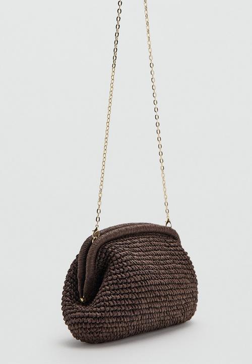 MANGO - Corfu Handbag - Dark Brown