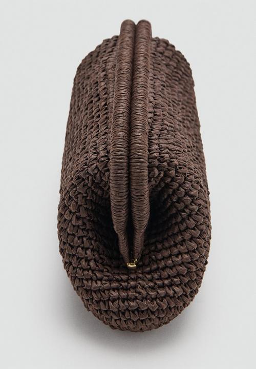 MANGO - Corfu Handbag - Dark Brown