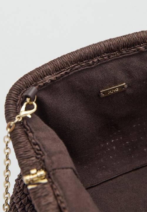 MANGO - Corfu Handbag - Dark Brown