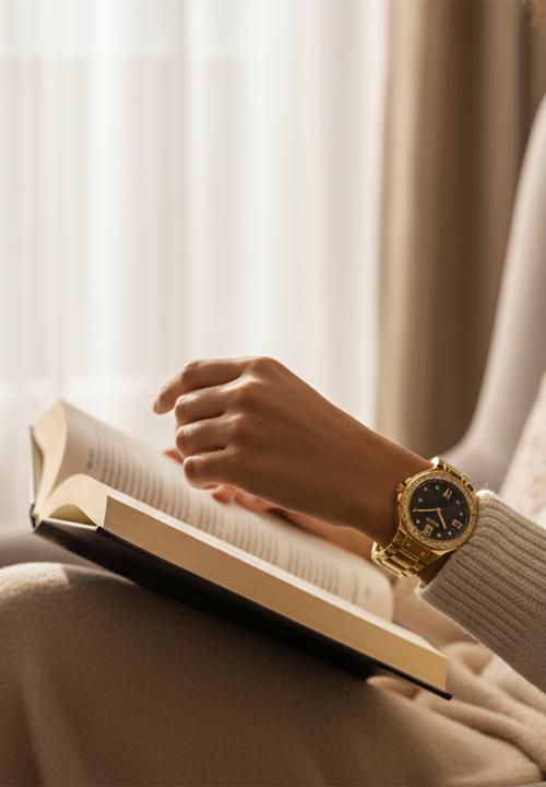 Colmi - LIORA Black Dial Watch CL-1LIOG-9D - Gold