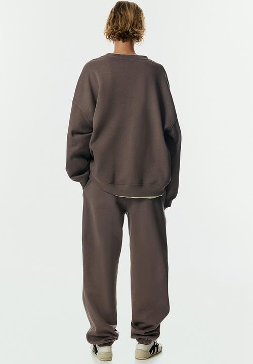 H&M - Cotton-blend sweatpants - dark greige