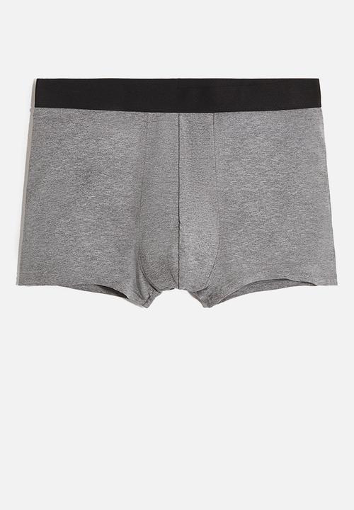 H&M - 3-Pack short trunks with lycra® - grey marl/black