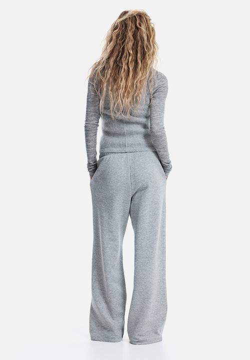 H&M - Wide joggers - grey marl