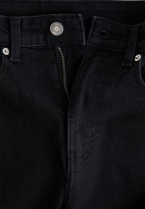 H&M - Skinny high waist jeans - denim black