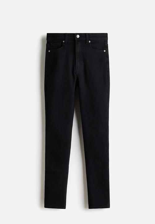 H&M - Skinny high waist jeans - denim black