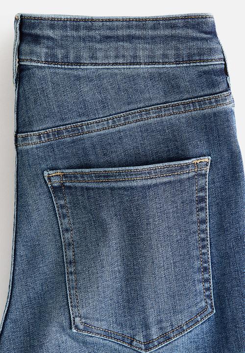 H&M - Skinny high waist jeans - denim blue