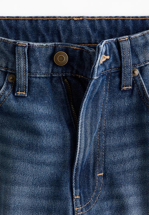 H&M - Straight high jeans - denim blue