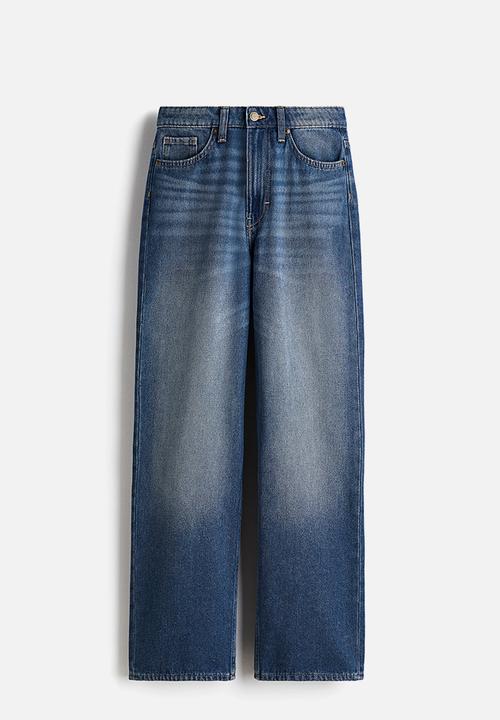 H&M - Straight high jeans - denim blue