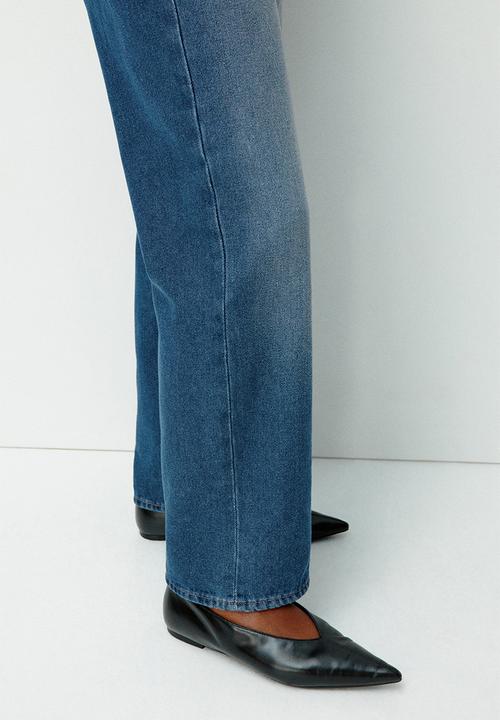 H&M - Straight high jeans - denim blue