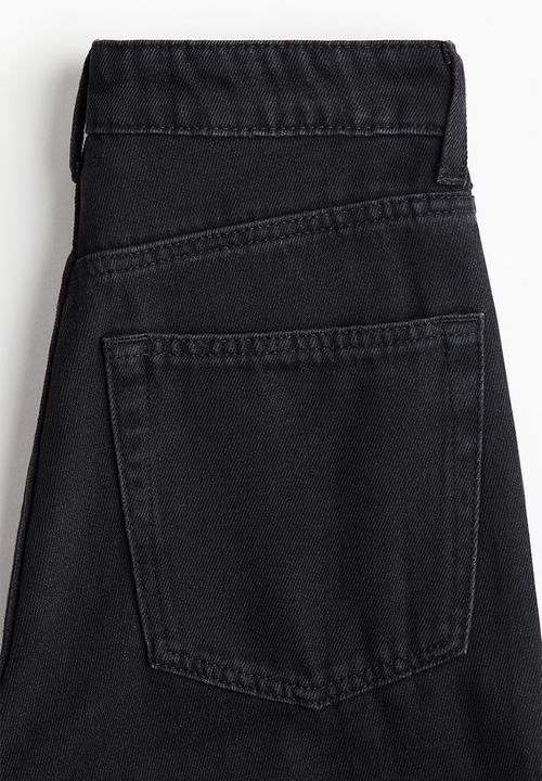 H&M - Straight high jeans - black