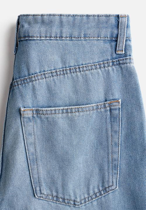 H&M - Straight high jeans - light denim blue