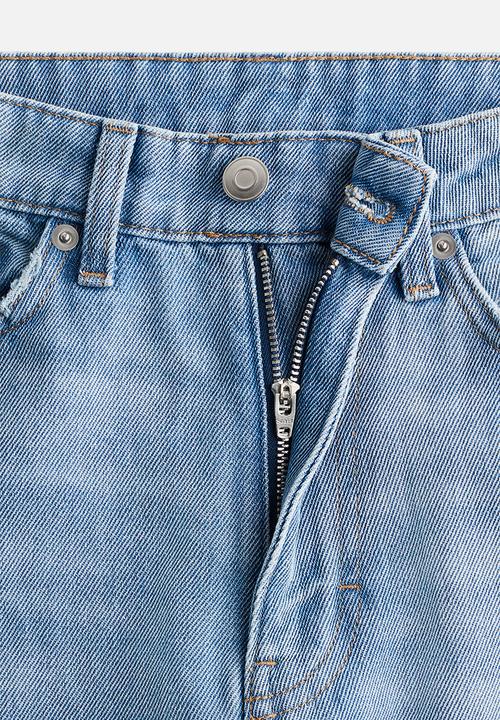 H&M - Straight high jeans - light denim blue
