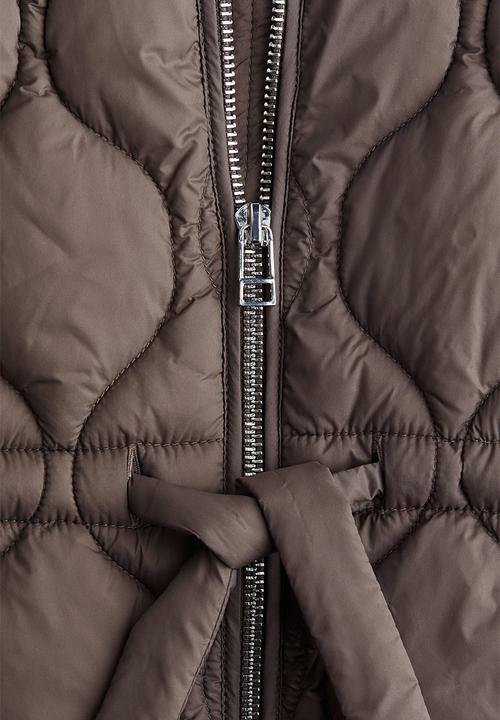H&M - Quilted jacket - dark taupe