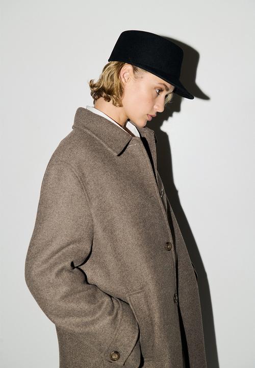 H&M - Car coat - dark taupe