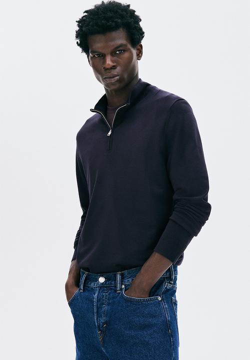 トップス iiy Regular fit zip-top jumper - navy blue - 1286501002