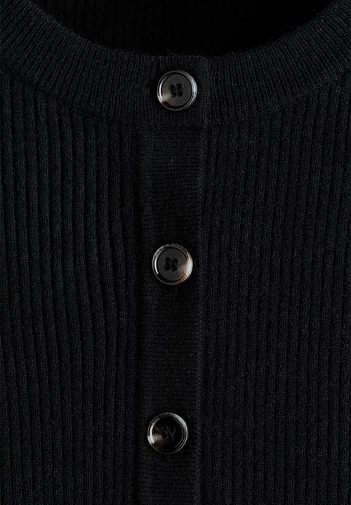 H&M - Rib-knit cardigan - black