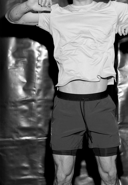 H&M - Mesh sports T-shirt with drymove™ - grey marl