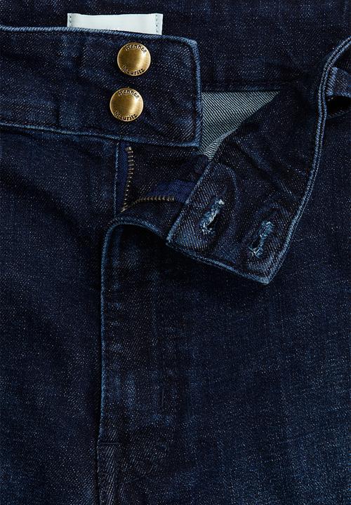 H&M - Wide high jeans - dark denim blue