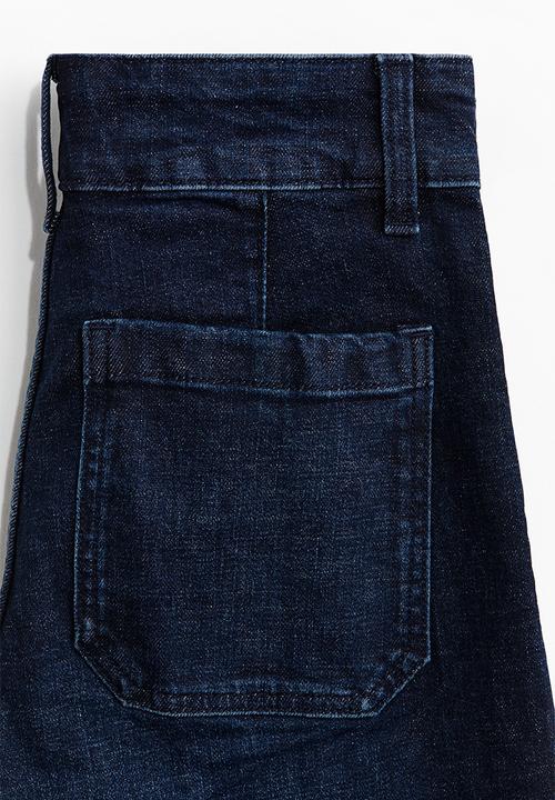 H&M - Wide high jeans - dark denim blue