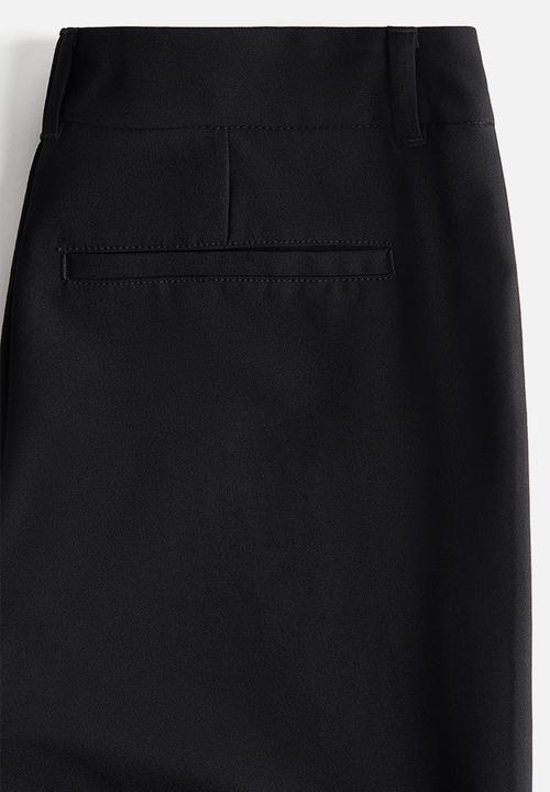H&M - Flared tailored trousers - black