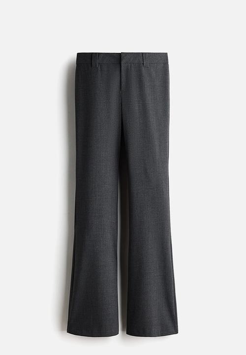 H&M - Flared tailored trousers - dark grey