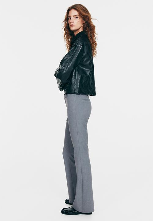 H&M - Flared tailored trousers - grey