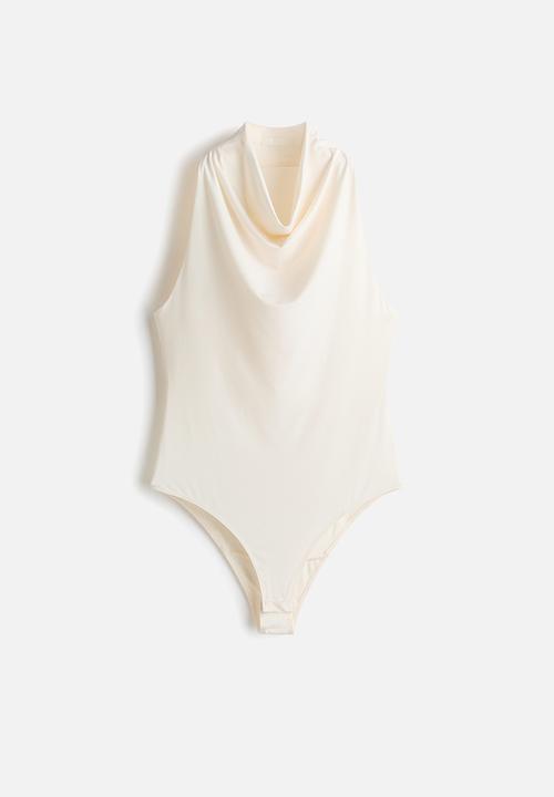 H&M - Cowl-neck body - cream