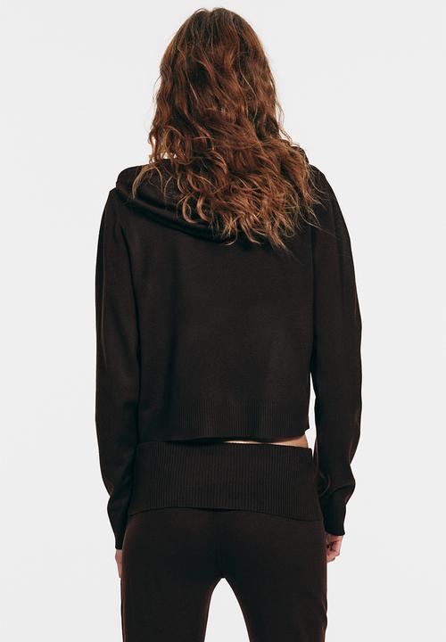 H&M - Knitted yoga pants - dark brown
