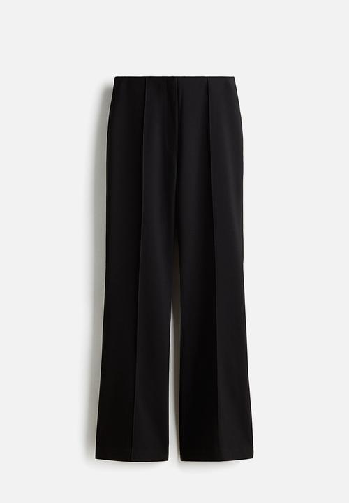 H&M - Flared tailored trousers - black