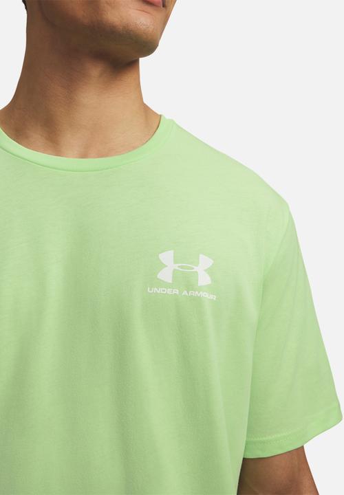 Under Armour - UA  SPORTSTYLE LC SS Tee - Lumos Lime /  / White