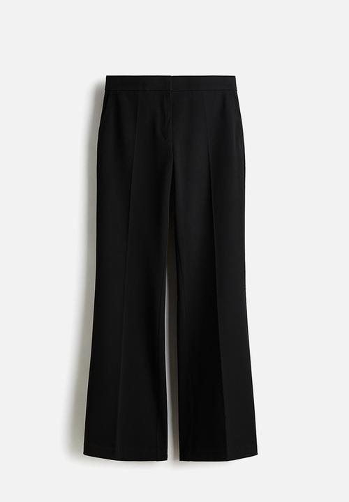 H&M - Flared tailored trousers - black