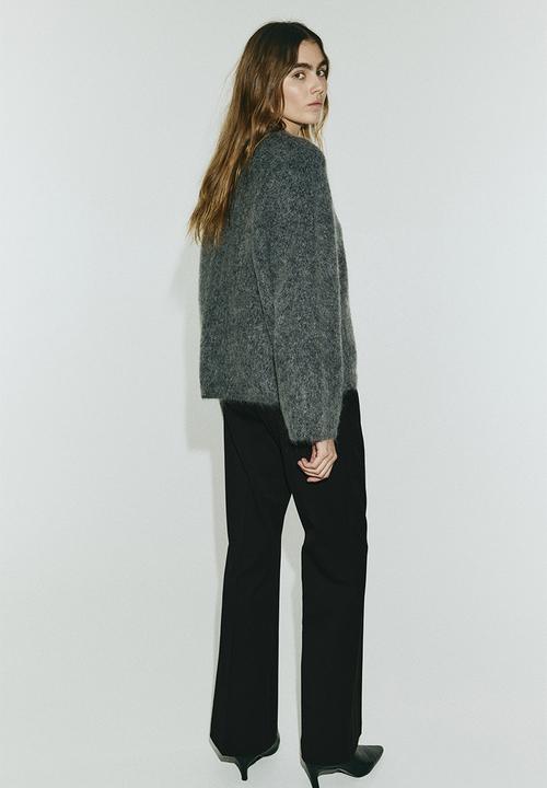 H&M - Flared tailored trousers - black