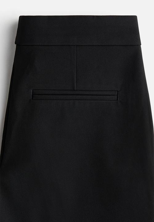 H&M - Flared tailored trousers - black