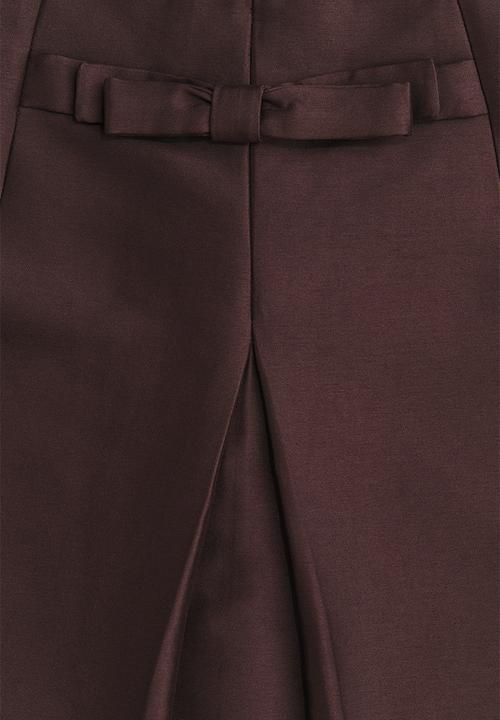 H&M - Bow-front mini skirt - dark brown