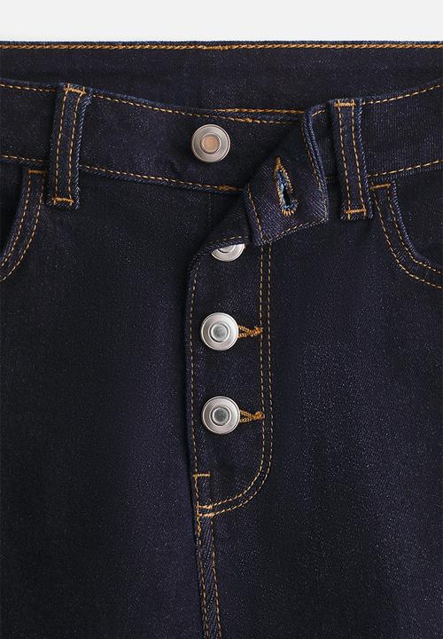 H&M - Flared high jeans - dark denim blue