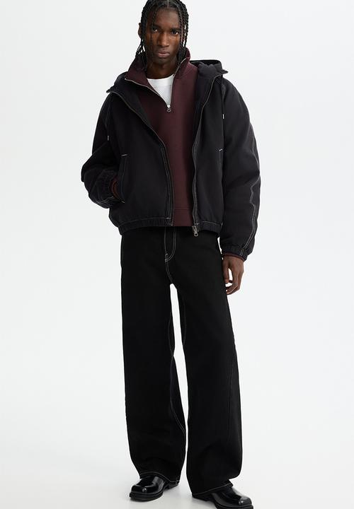 H&M - Padded canvas jacket - black