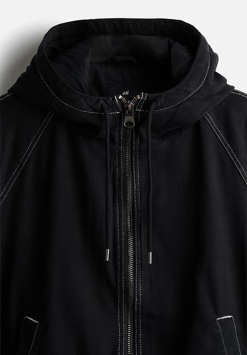 H&M - Padded canvas jacket - black