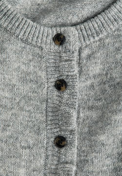 H&M - Frill-trimmed cardigan - grey marl