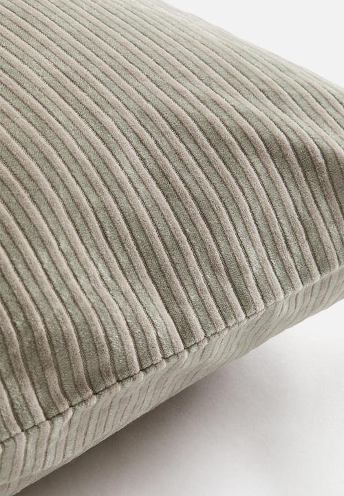 H&M - Corduroy cushion cover - light khaki green