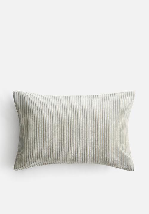 H&M - Corduroy cushion cover - light khaki green