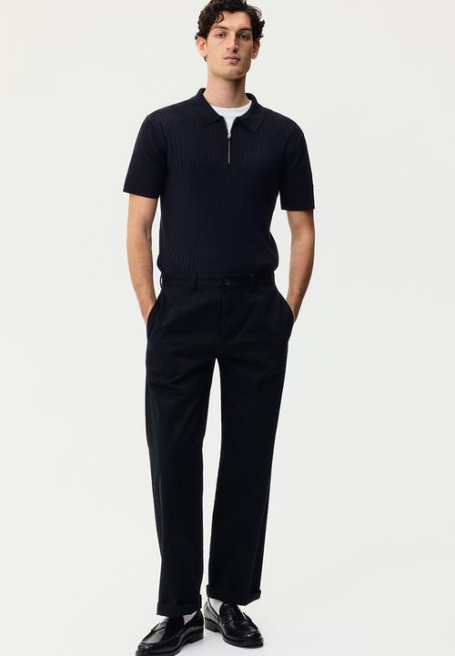 H&M - Slim fit polo shirt - dark blue