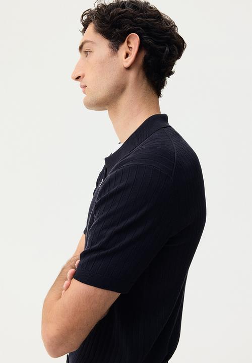 H&M - Slim fit polo shirt - dark blue